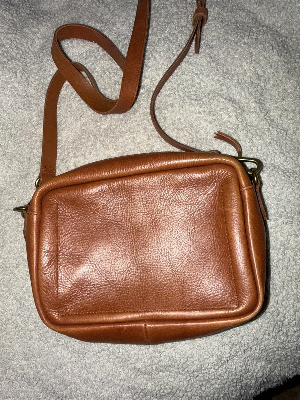 Madewell The Transport Camera Crossbody Leather Bag